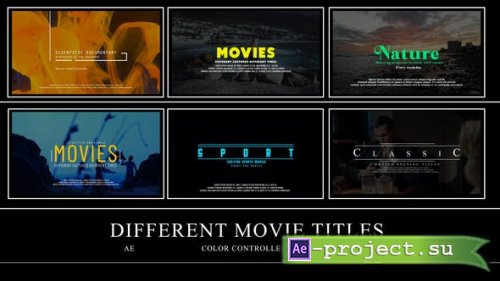 Videohive - Different Movies Titles - 50179336 - Project for After Effects