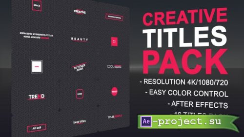 Videohive - Clean Creative Titles - 50160034 - Project for After Effects
