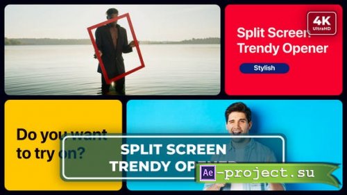 Videohive - Multiscreen Slideshow Opener | Split Screen - 50170029 - Project for After Effects