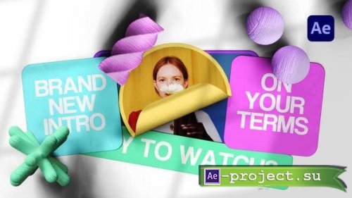 Videohive - Colorful Rolling Intro - 50192240 - Project for After Effects