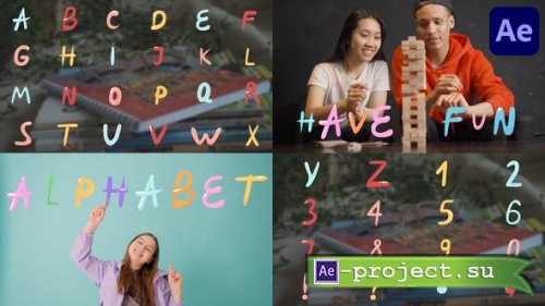 Videohive - Colorful Liquid Alphabet for After Effects  - 50203491 - Project for After Effects