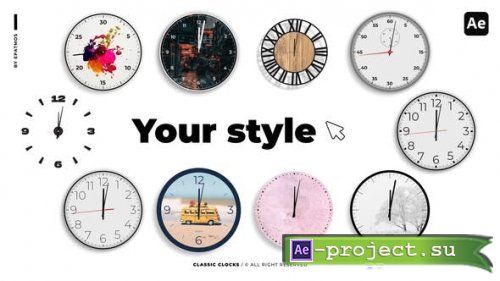 Videohive - Classic Clocks | AE - 50193133 - Project for After Effects