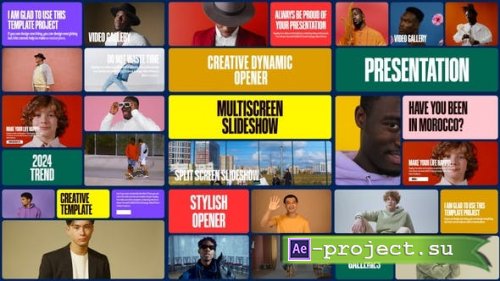 Videohive - Colorful Multiscreen Slideshow | Beautiful Opener - 50211803 - Project for After Effects