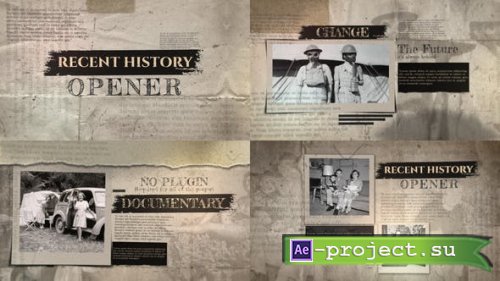 Videohive - Recent History Opener - 50183422 - Project for After Effects