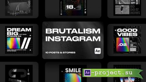 Videohive - Brutalism Style Instagram Posts & Stories for After Effects - 50222476 - Project for After Effects