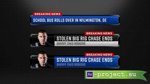 Videohive - Police Lower Thirds 2 - 50131366 - Project for After Effects