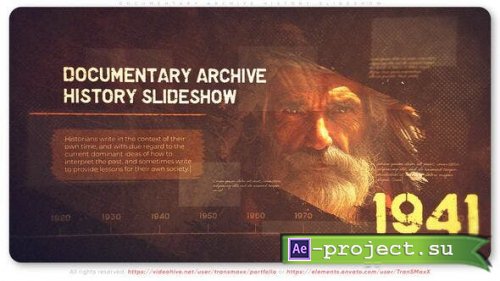 Videohive - Documentary Archive History Slideshow - 50207001 - Project for After Effects