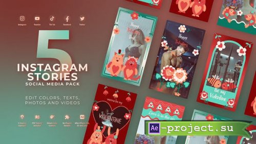 Videohive - Valentines Day Vertical Instagram - 50244747 - Project for After Effects
