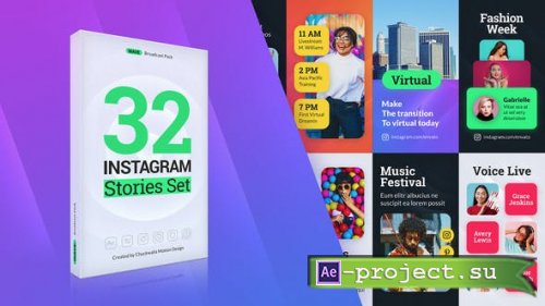 Videohive - Wave Instagram Stories - 50238986 - Project for After Effects