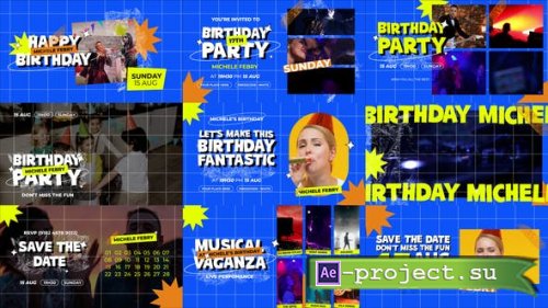 Videohive - Birthday Party Invitation Video Template - 50239480 - Project for After Effects