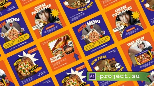 Videohive - Dough Fruit Pizza Shop Posts - 50268432 - Project for After Effects