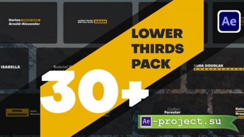 Videohive - Lower Thirds Pack - 49151030 - Project for After Effects