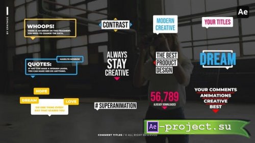 Videohive - Comments Titles | AE - 50256488 - Project for After Effects