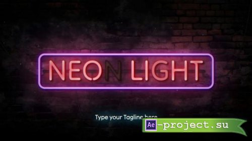 Videohive - Neon Light Title - 50289329 - Project for After Effects