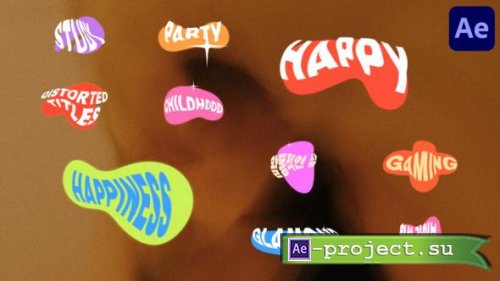 Videohive - Distorted Titles for After Effects - 50309582 - Project for After Effects