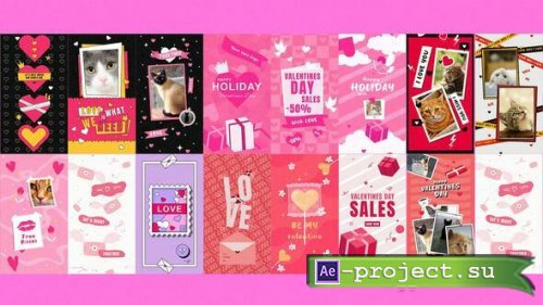 Videohive - Valentine Day Stories Package - 50327573 - Project for After Effects