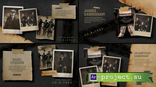 Videohive - Vintage Documentary Slideshow Video Template - 50333064 - Project for After Effects
