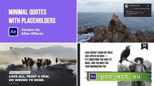 Videohive - Minimal Quotes with Placeholders - 50329965 - Project for After Effects