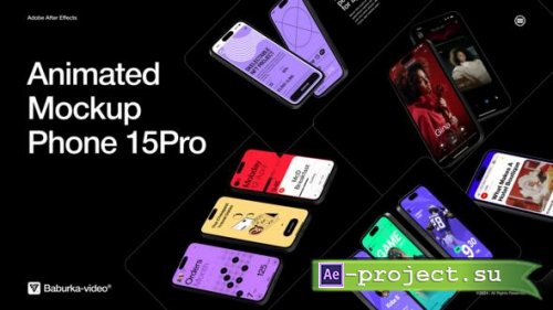 Videohive - Animated Mockup | Phone 15Pro - 50280708 - Project for After Effects