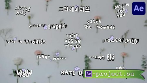 Videohive - Text Design Titles | After Effects - 50328080 - Project for After Effects