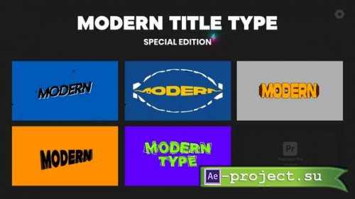 Videohive - Modern Title Type - 50368759 - Project for After Effects