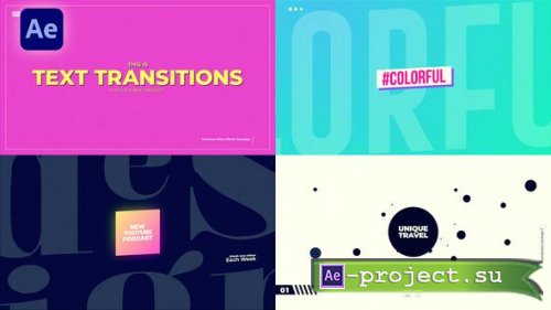 Videohive - Typography Transitions - 50359645 - Project for After Effects