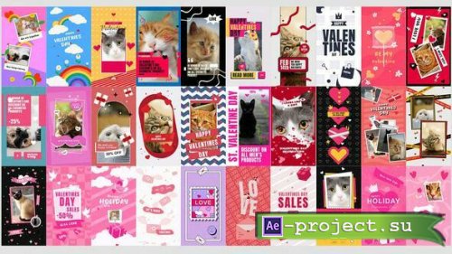 Videohive - Valentine Day Stories Bundle 30in1 - 50392936 - Project for After Effects