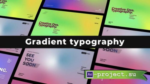 Videohive - Gradient Typography - 50360968 - Project for After Effects