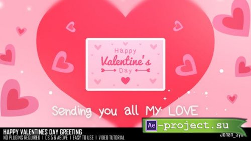 Videohive - Happy Valentines Day Greeting - 50425403 - Project for After Effects