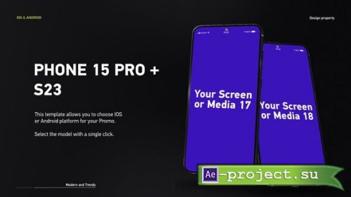 Videohive - Phone 15 Pro | S23 App Promo - 50415868 - Project for After Effects