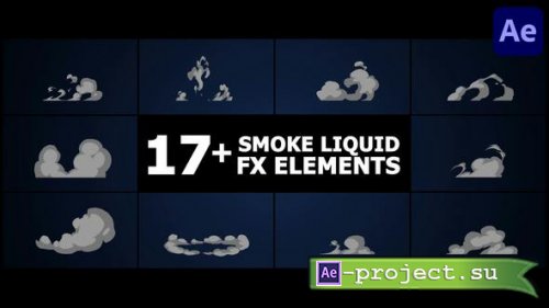 Videohive - Smoke Liquid Style Elements | After Effects - 50357747 - Project for After Effects