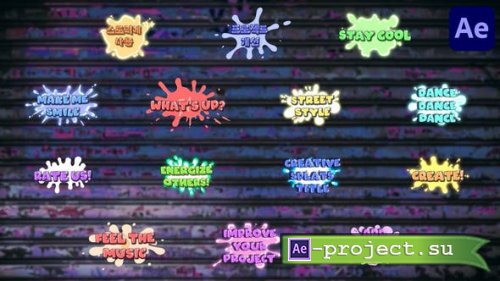 Videohive - Splat Titles for After Effects - 50392897 - Project for After Effects