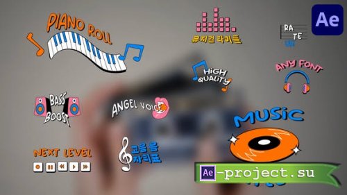 Videohive - Colorful Music Titles for After Effects - 50426615 - Project for After Effects