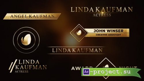 Videohive - Awards eremony Gold Silver Lowerthirds Pack - 49924944 - Project for After Effects
