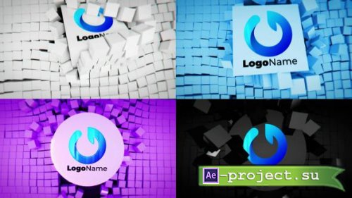 Videohive - Dynamic Cubes Logo Reveal Bundle - 50046238 - Project for After Effects