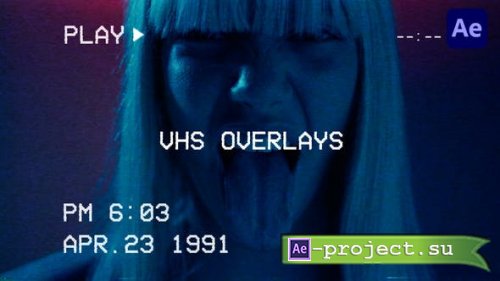 Videohive - VHS Overlays with Glitch - 50460663 - Project for After Effects