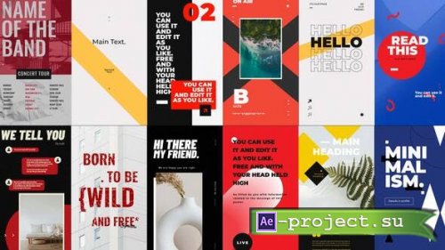 Videohive - Bold Minimalism Stories Package - 50470792 - Project for After Effects