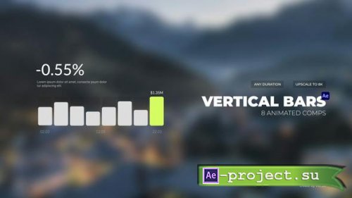 Videohive - Infographics Vertical Bars - 50475216 - Project for After Effects