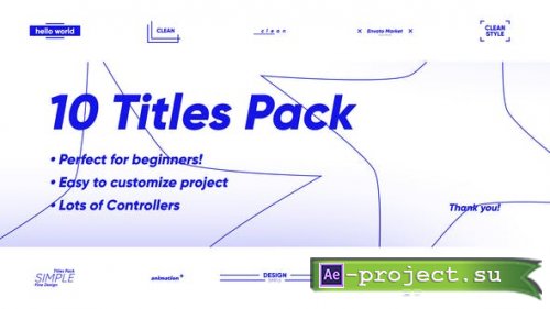 Videohive - 10 Classic Titles Pack | After Effects - 50475874 - Project for After Effects