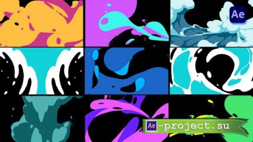 Videohive - Cartoon Liquid FX Transitions [After Effects] - 50502562 - Project for After Effects