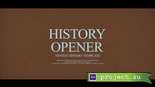 Videohive - History Opener - 50515693 - Project for After Effects