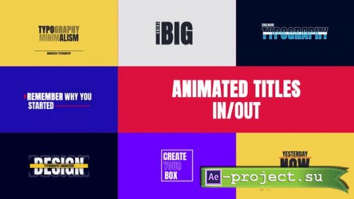 Videohive - Animated Titles - 50492622 - Project for After Effects
