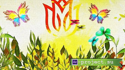 Watercolor Nature Logo Reveal 925137 - Project for After Effects