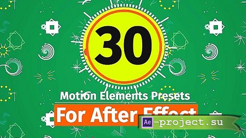 30 Motion Elements - Preset Pack 40641 - After Effects Presets