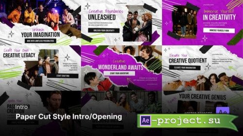 Videohive - Intro/Opening Video - Paper Cut Style After Effects Template - 50428776 - Project for After Effects