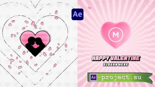 Videohive - Valentine Retro Logo Reveal - 50572889 - Project for After Effects