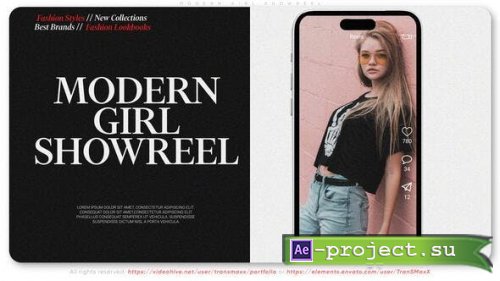 Videohive - Modern Girl Showreel - 50570956 - Project for After Effects