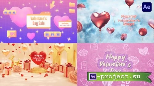 Videohive - Valentines Day Titles Reveal Pack - 50573398 - Project for After Effects