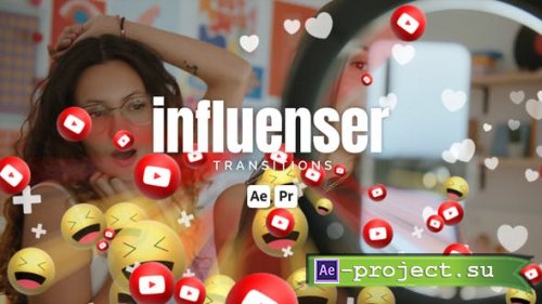 Videohive - Influenser Transitions - 50596436 - Project for After Effects