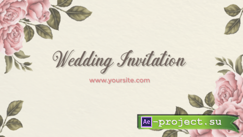 Videohive - Romantic Wedding Invitation - 50597228 - Project for After Effects